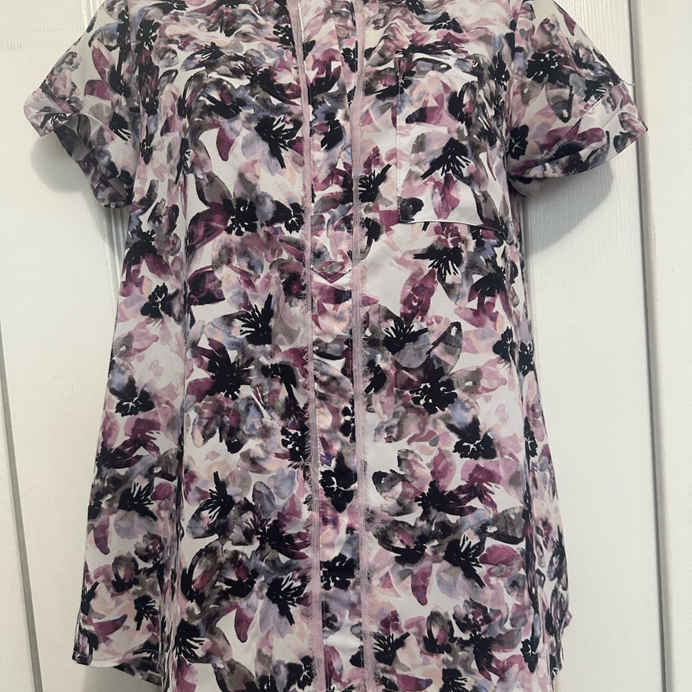 Simply Vera Vera Wang Multicolor Floral Blouse